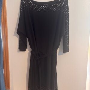 White House Black Market Black Sheath Dress with Dolman Sleeves